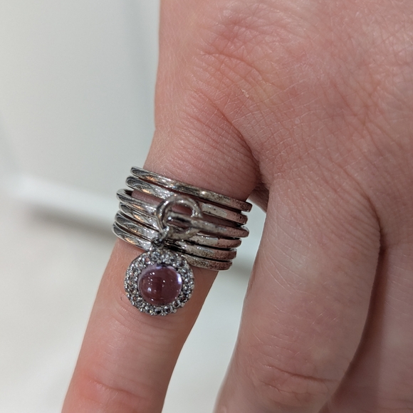 Meredith leigh Jewelry - Meredith Leigh Sterling Silver Multi-Band Ring Size 5